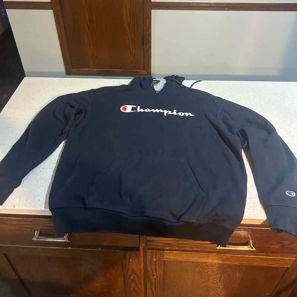 Champion Dark Blue Pullover Hoodie